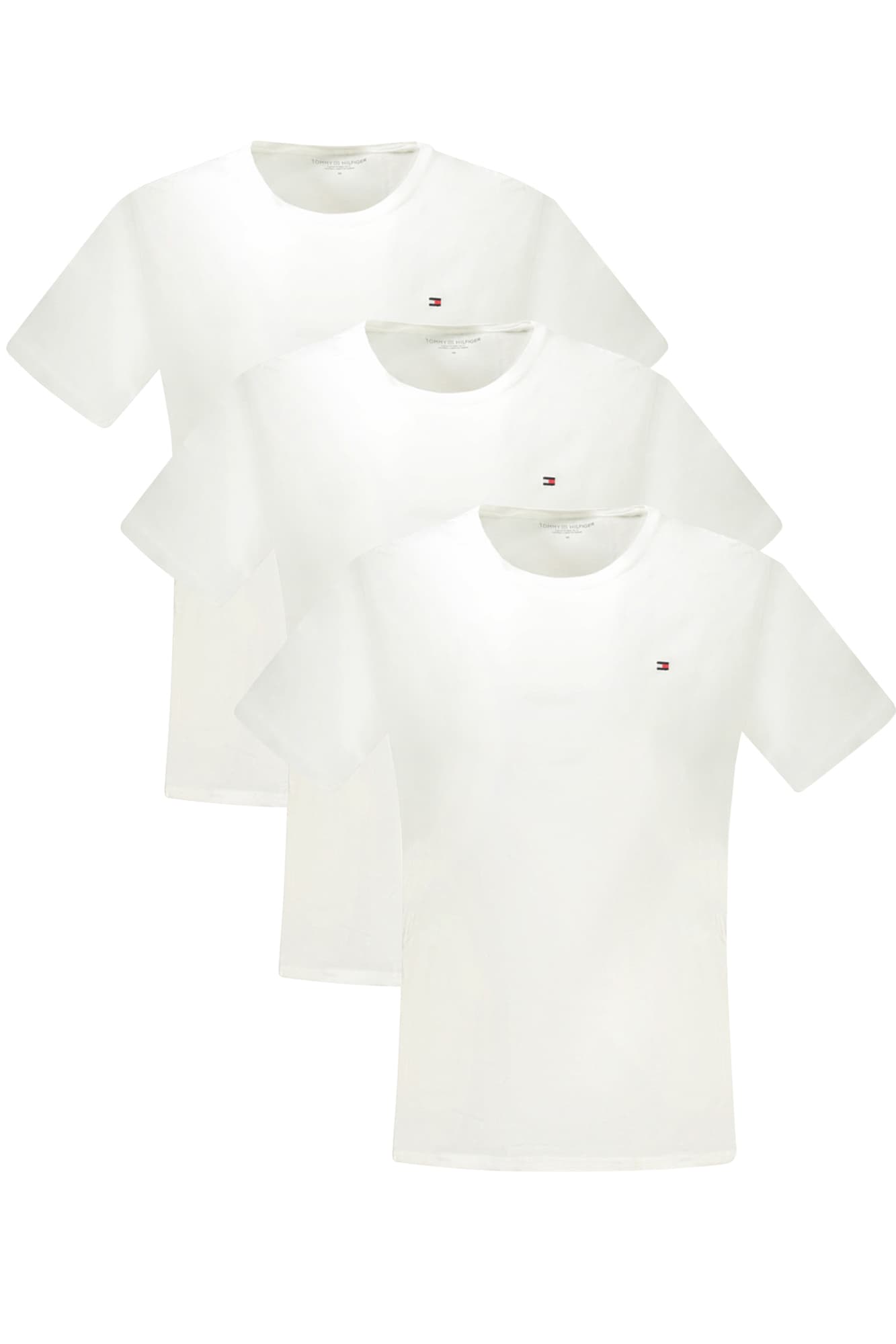 TOMMY HILFIGER МЪЖКА ТЕНИСКА С КЪС РЪКАВ БЯЛА - TOMMY HILFIGER