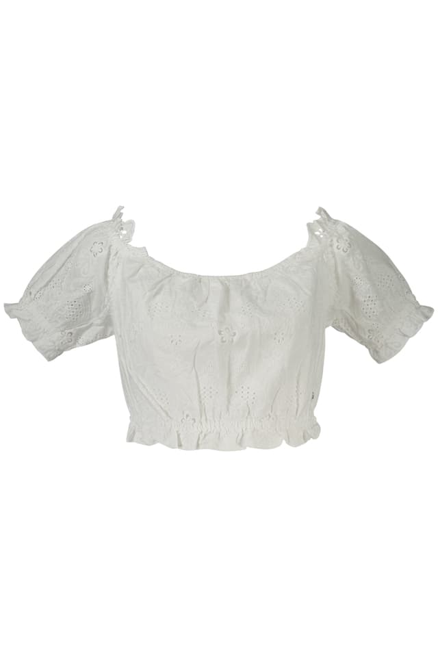 GUESS JEANS ТОП ДАМСКИ БЯЛ