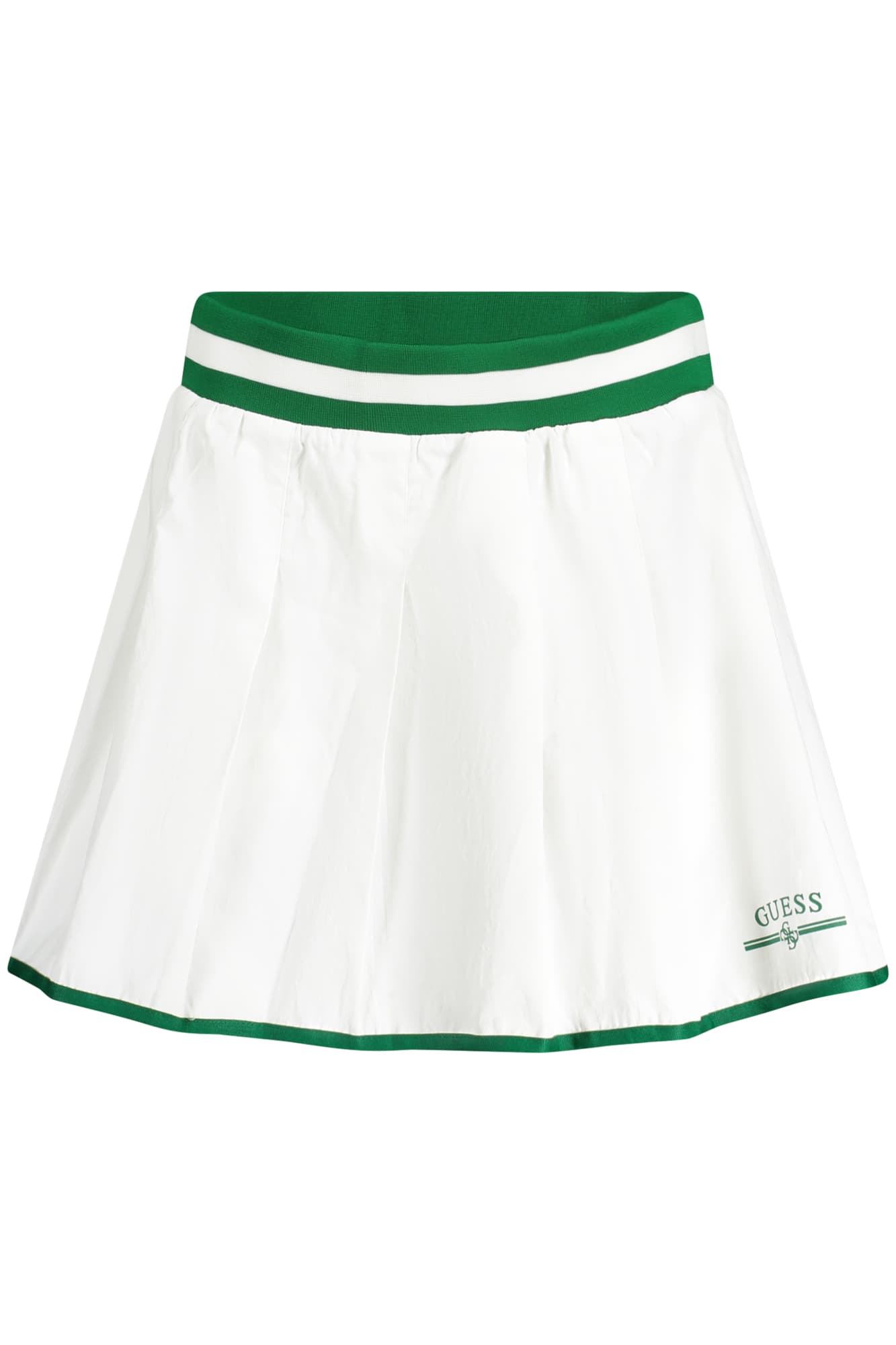 GUESS JEANS КЪСА ПОЛА ДАМСКА БЯЛА - GUESS JEANS