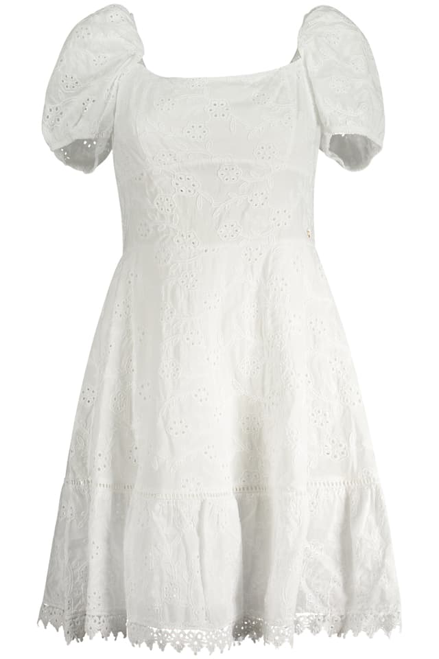 GUESS JEANS КЪСА РОКЛЯ ДАМСКА БЯЛА