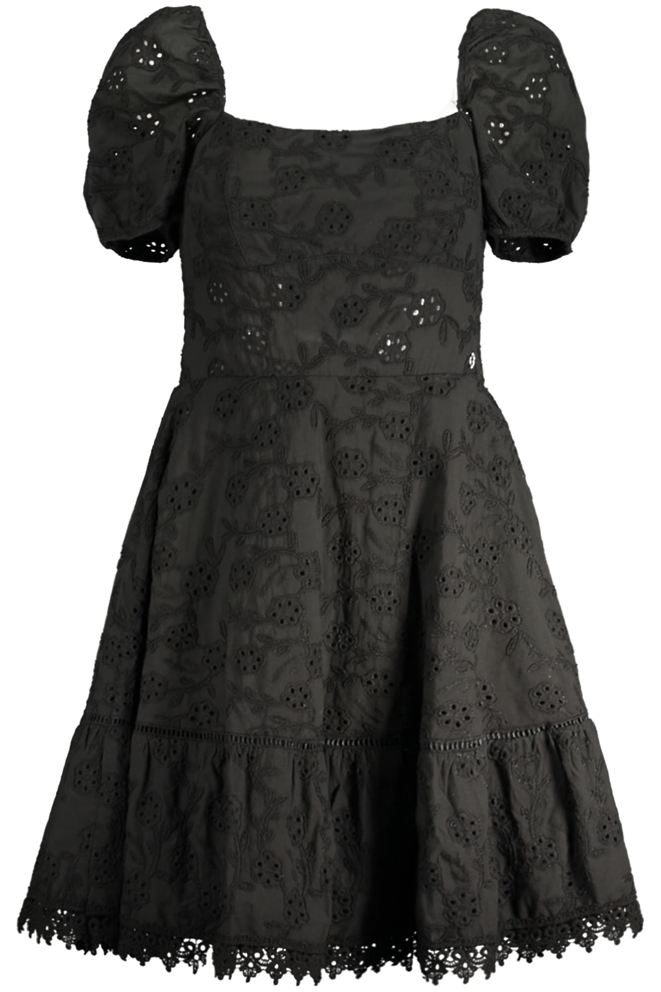 GUESS JEANS КЪСА РОКЛЯ ДАМСКА ЧЕРНА - GUESS JEANS