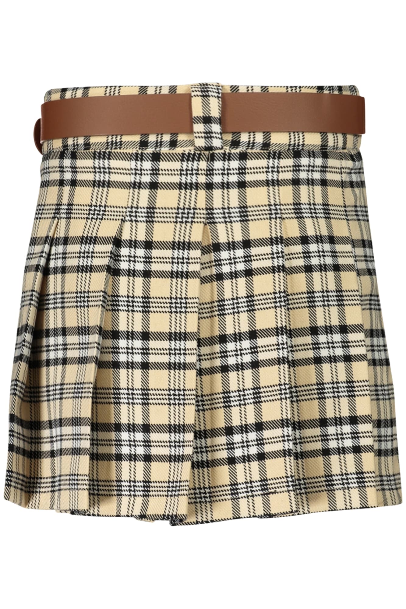 GUESS JEANS КЪСА ПОЛА МОМИЧЕ БЕЖ - GUESS JEANS