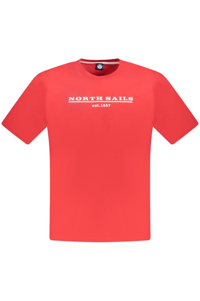 ЧЕРВЕНА МЪЖКА ТЕНИСКА С КЪС РЪКАВ NORTH SAILS