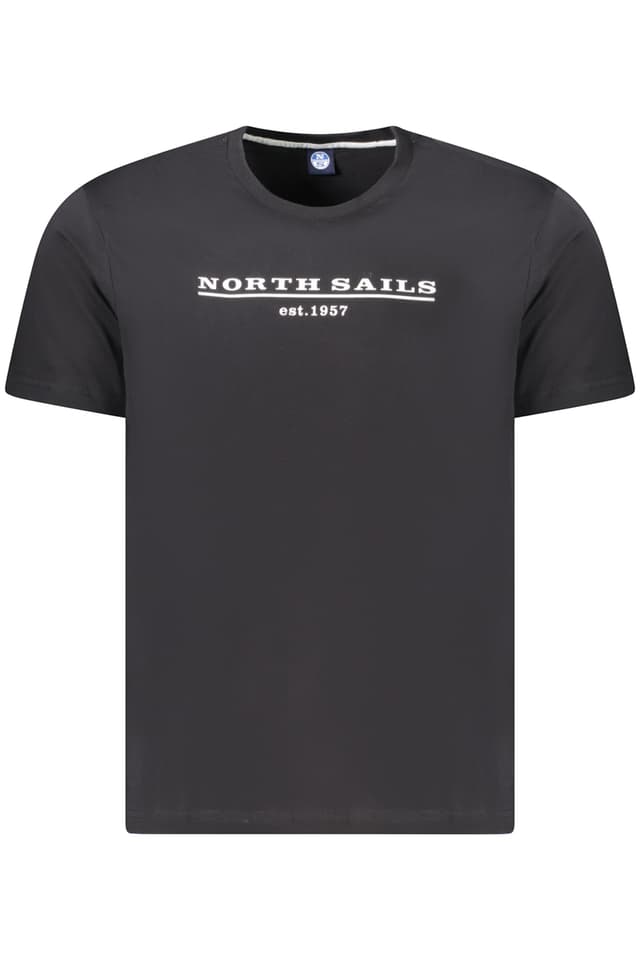 МЪЖКА ТЕНИСКА С КЪС РЪКАВ NORTH SAILS ЧЕРНА
