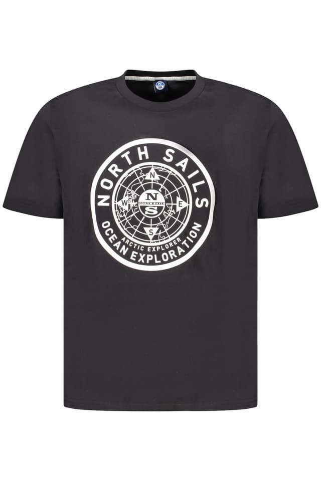 МЪЖКА ТЕНИСКА С КЪС РЪКАВ NORTH SAILS ЧЕРНА