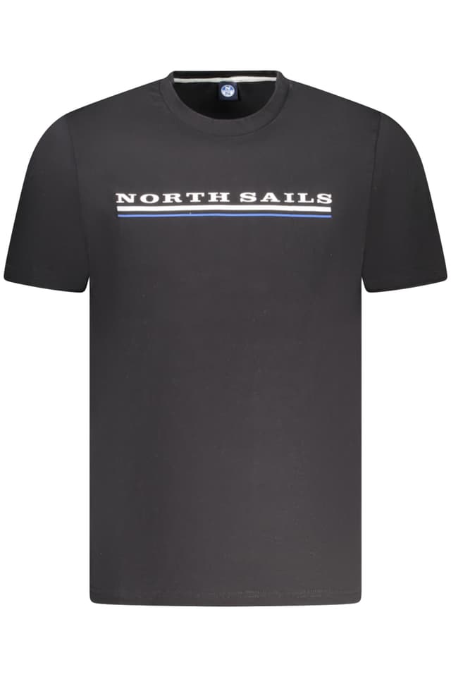 МЪЖКА ТЕНИСКА С КЪС РЪКАВ NORTH SAILS ЧЕРНА