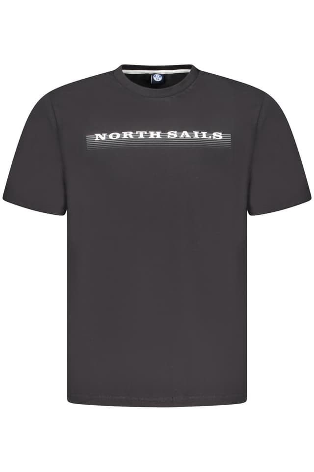 МЪЖКА ТЕНИСКА С КЪС РЪКАВ NORTH SAILS ЧЕРНА