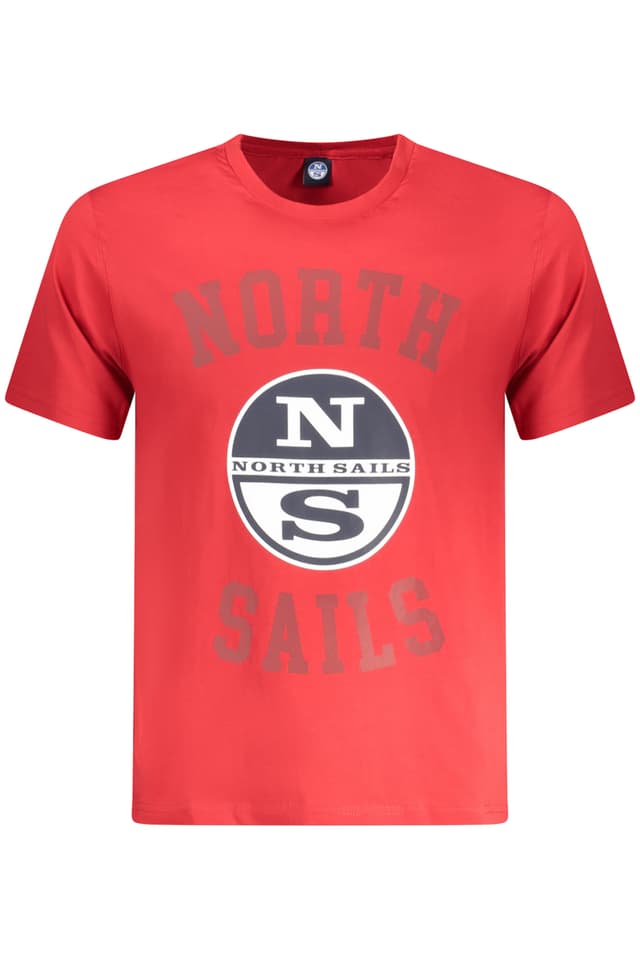 ЧЕРВЕНА МЪЖКА ТЕНИСКА С КЪС РЪКАВ NORTH SAILS