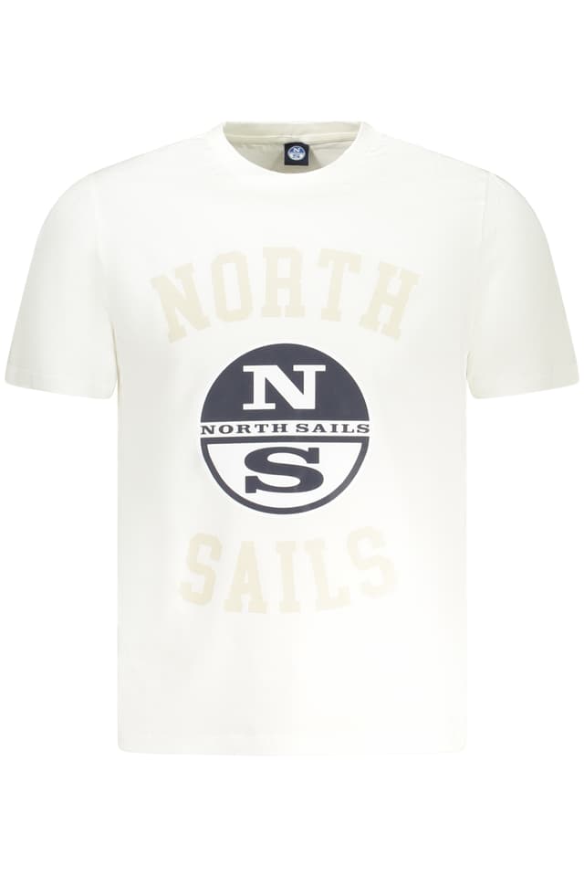 МЪЖКА ТЕНИСКА С КЪС РЪКАВ NORTH SAILS БЯЛА