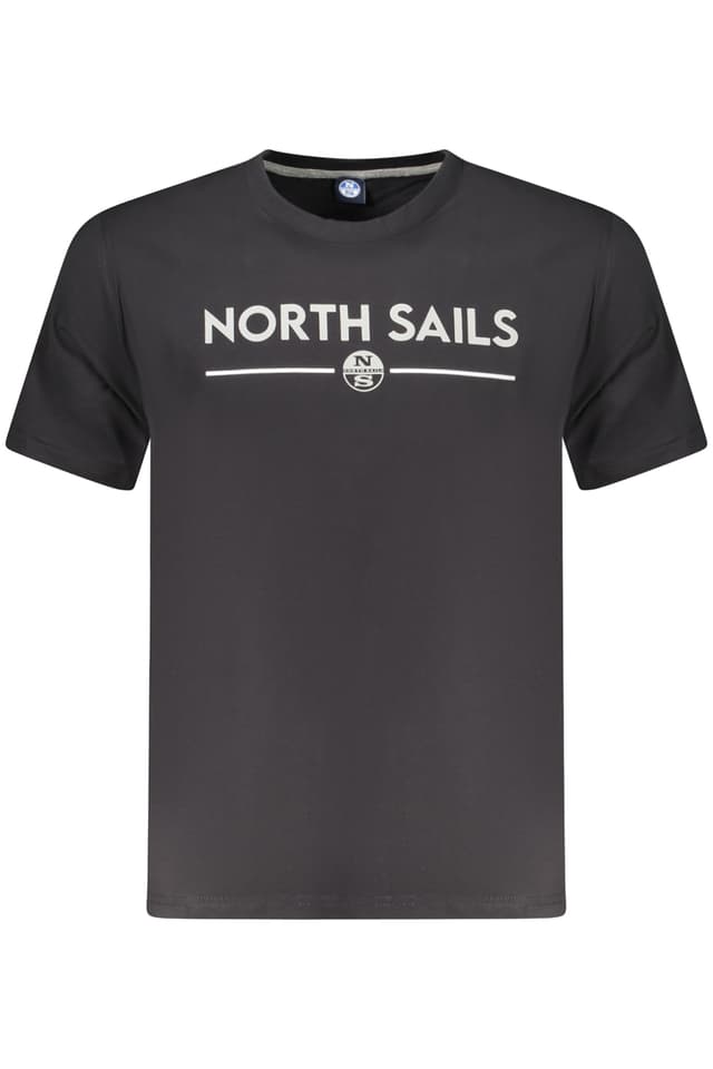 МЪЖКА ТЕНИСКА С КЪС РЪКАВ NORTH SAILS ЧЕРНА