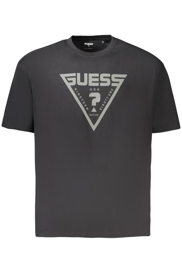 GUESS JEANS ТЕНИСКА С КЪС РЪКАВ МЪЖКА ЧЕРНА