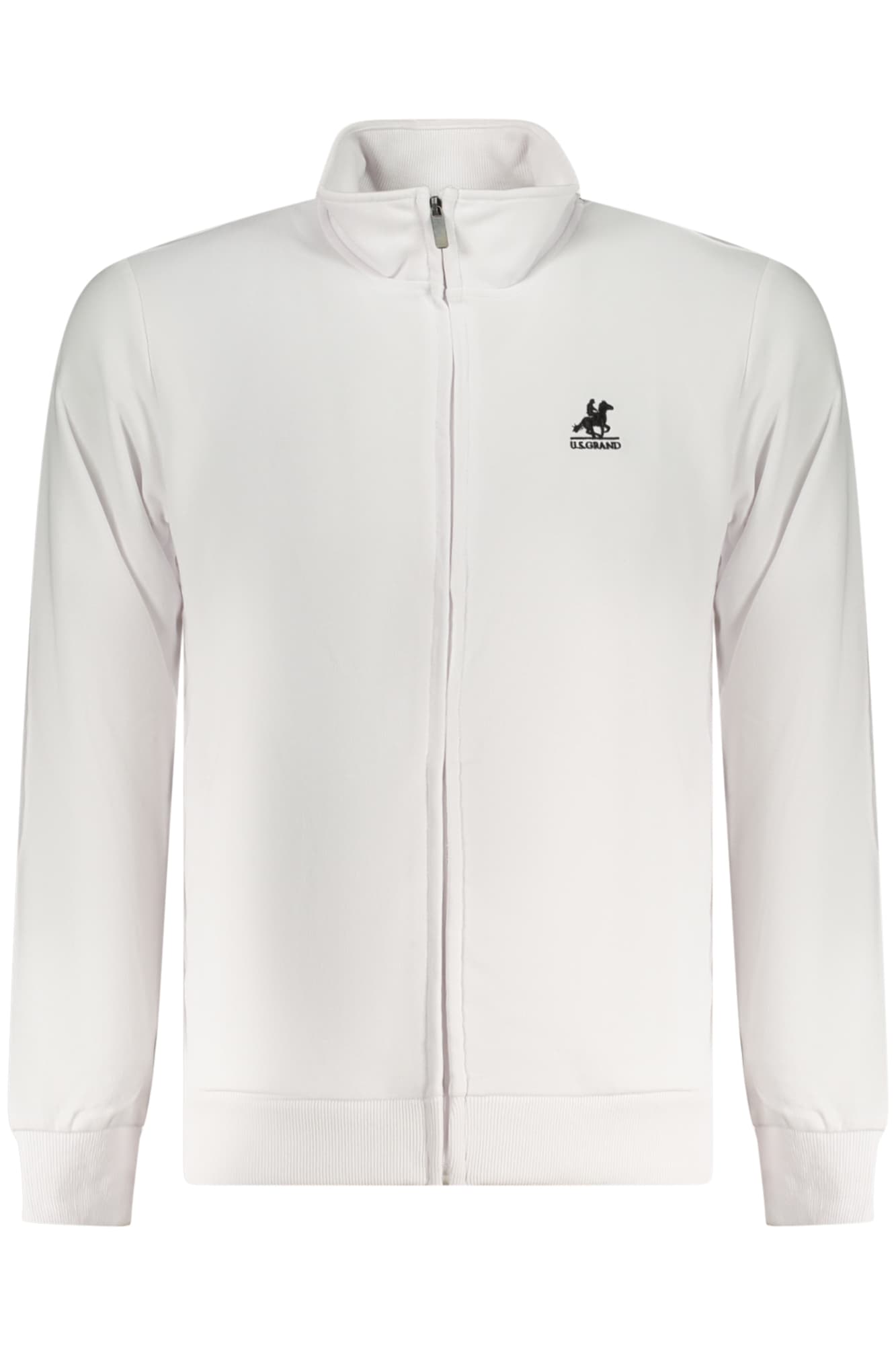 Мъжки бял суитшърт с цип US GRAND - U.S. GRAND