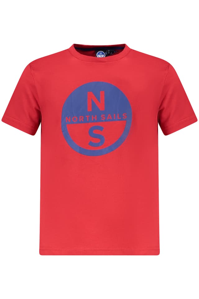 ДЕТСКА ТЕНИСКА С КЪС РЪКАВ NORTH SAILS ЧЕРВЕНА