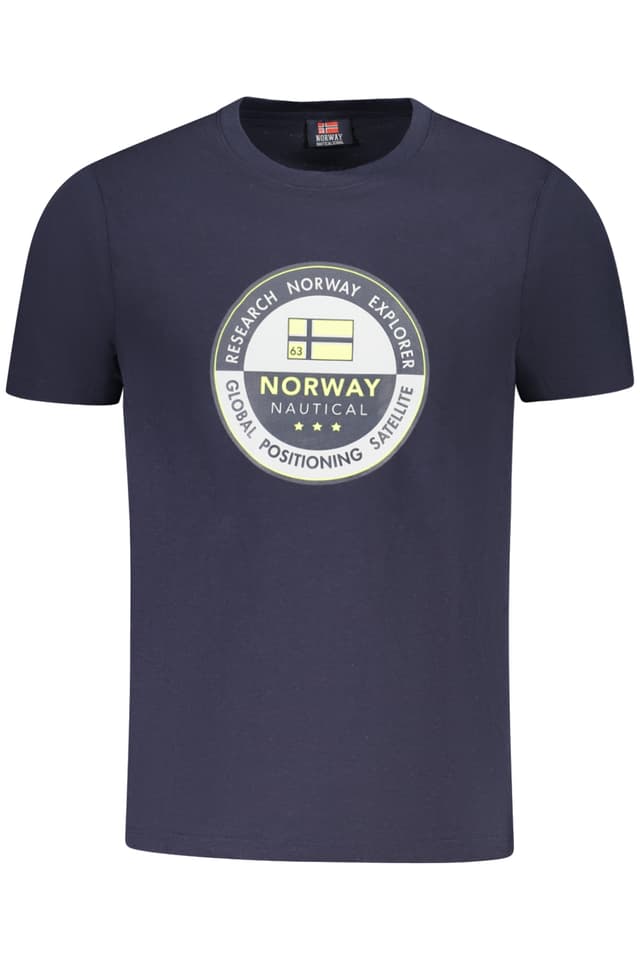 NORWAY 1963 МЪЖКА ТЕНИСКА С КЪС РЪКАВ СИНЯ
