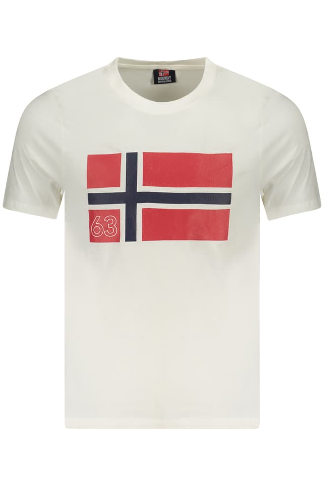 NORWAY 1963 МЪЖКА ТЕНИСКА С КЪС РЪКАВ БЯЛА