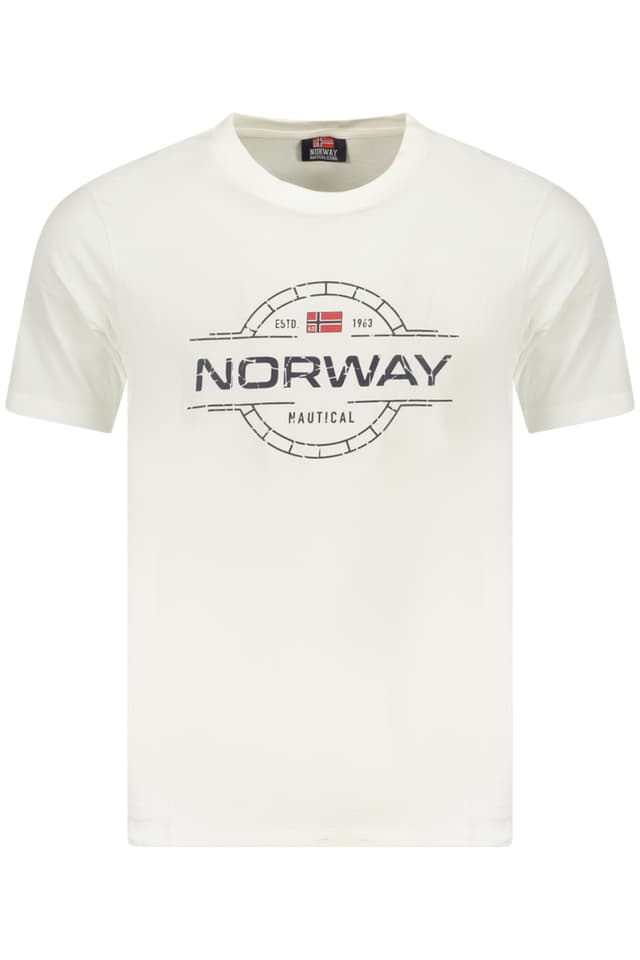 NORWAY 1963 МЪЖКА ТЕНИСКА С КЪС РЪКАВ БЯЛА