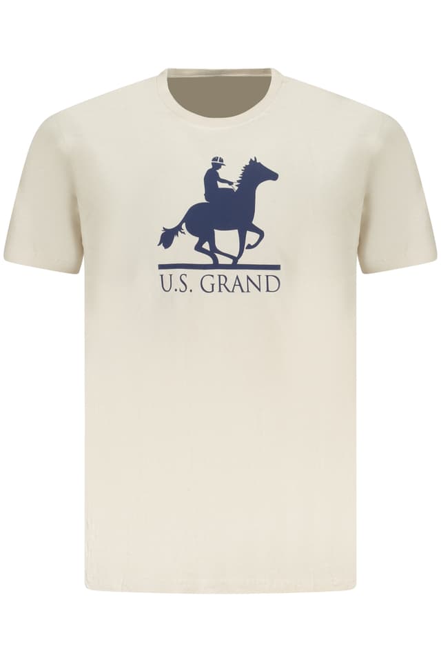 МЪЖКА ТЕНИСКА С КЪС РЪКАВ US GRAND, БЕЖОВА