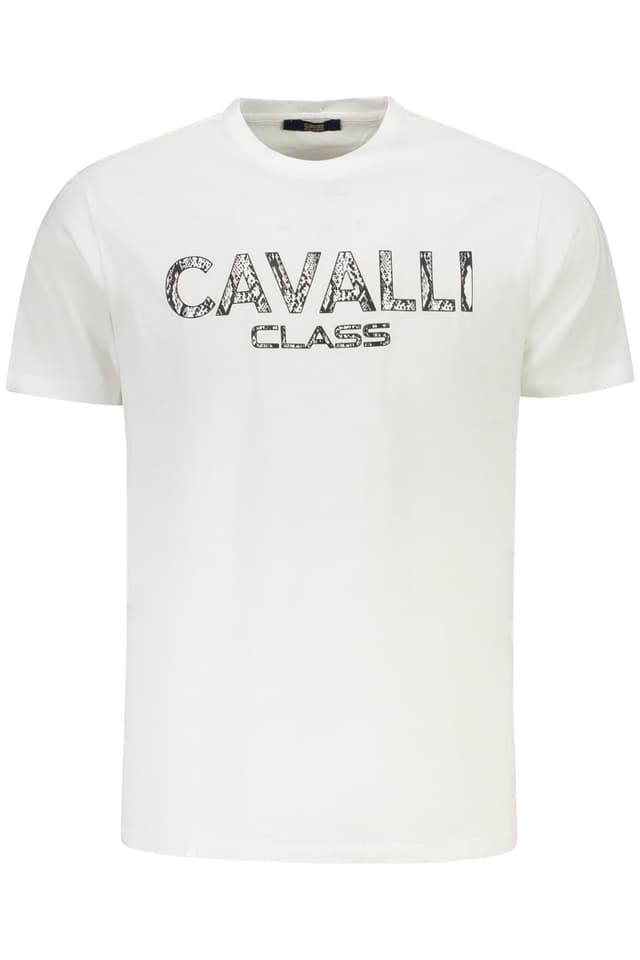 CAVALLI CLASS МЪЖКА ТЕНИСКА С КЪС РЪКАВ БЯЛА