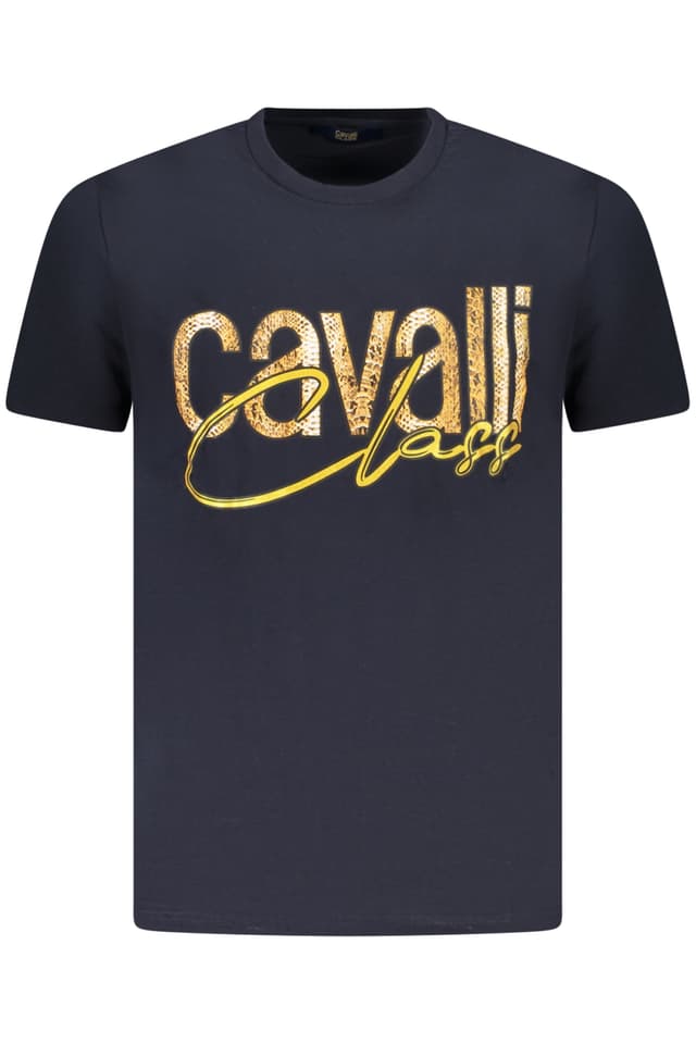 МЪЖКА ТЕНИСКА С КЪС РЪКАВ CAVALLI CLASS СИНЯ