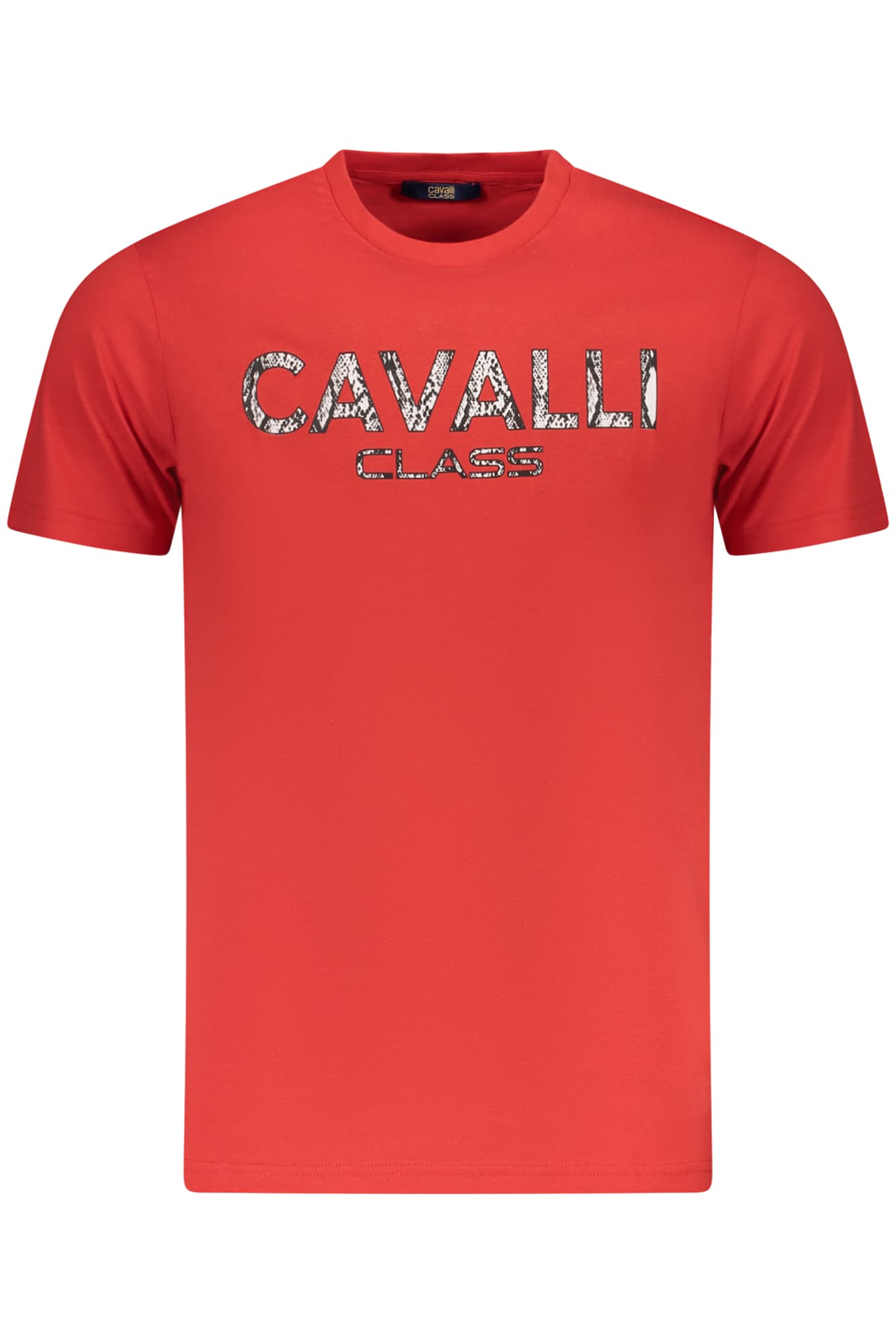 CAVALLI CLASS ТЕНИСКА С КЪС РЪКАВ МЪЖКА ЧЕРВЕНА - CAVALLI CLASS