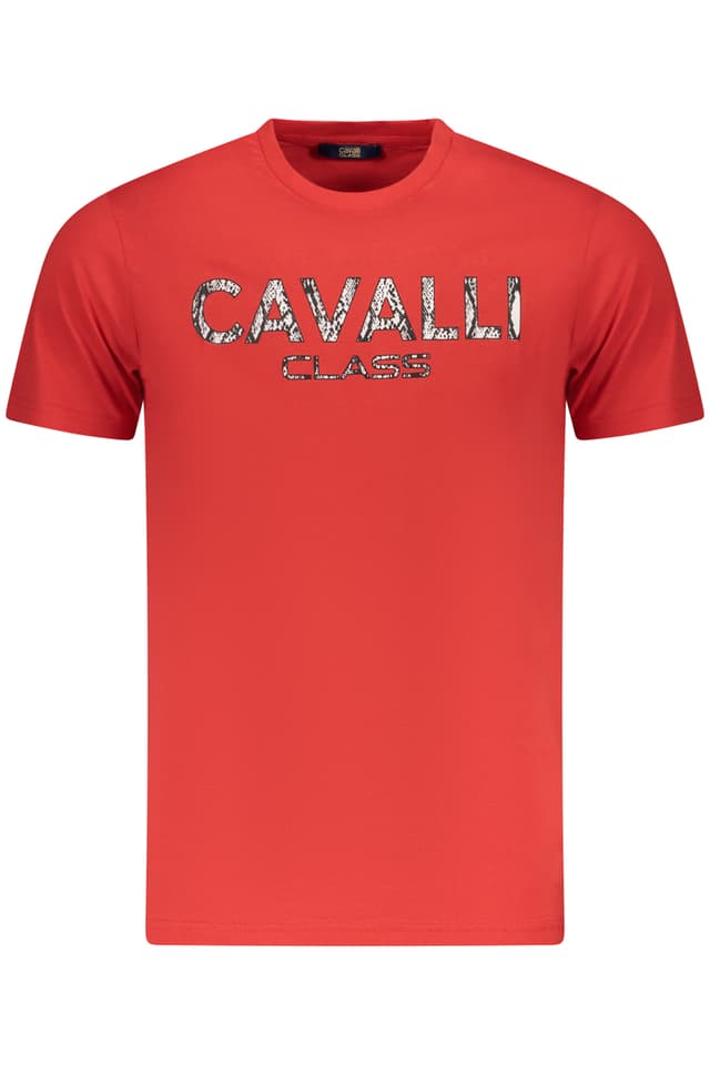 CAVALLI CLASS ТЕНИСКА С КЪС РЪКАВ МЪЖКА ЧЕРВЕНА
