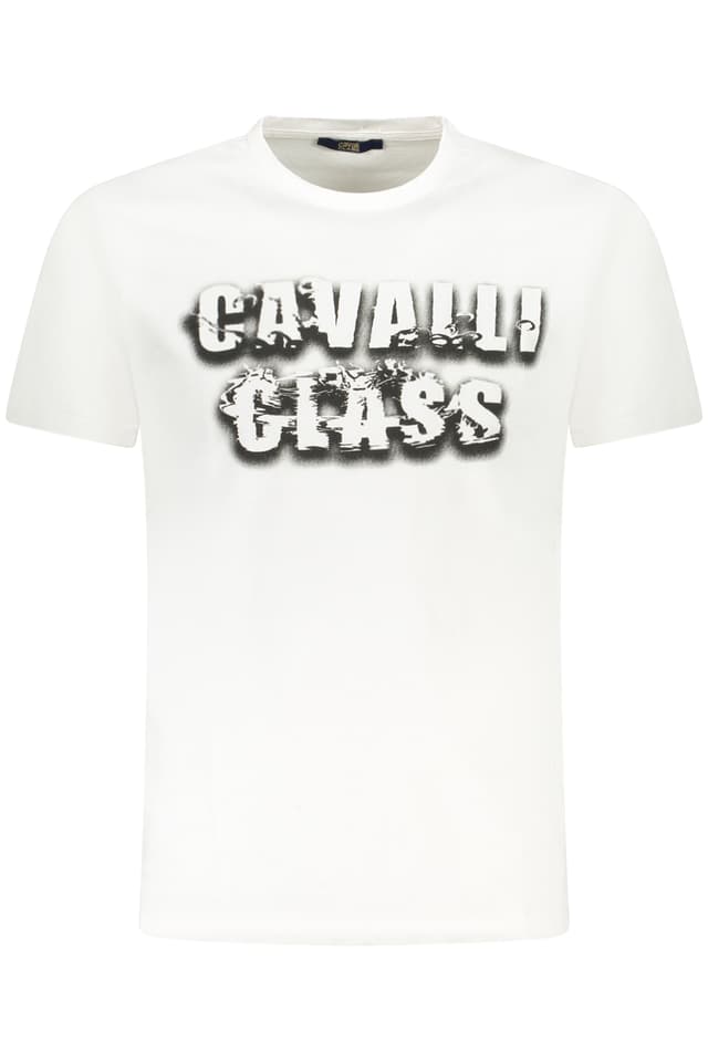 CAVALLI CLASS МЪЖКА ТЕНИСКА С КЪС РЪКАВ БЯЛА