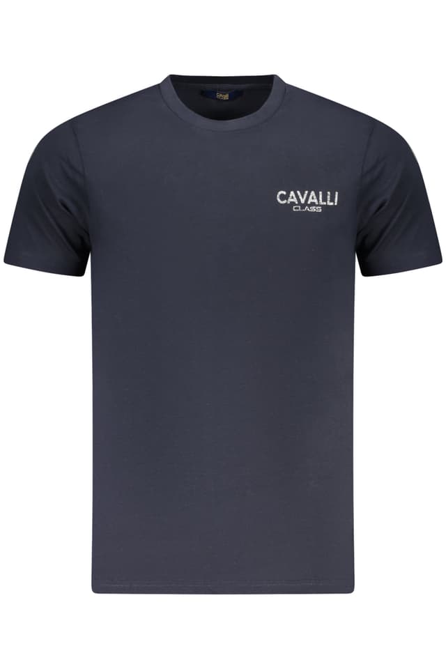 МЪЖКА ТЕНИСКА С КЪС РЪКАВ CAVALLI CLASS СИНЯ