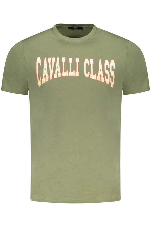 CAVALLI CLASS ТЕНИСКА С КЪС РЪКАВ МЪЖКА ЗЕЛЕНА