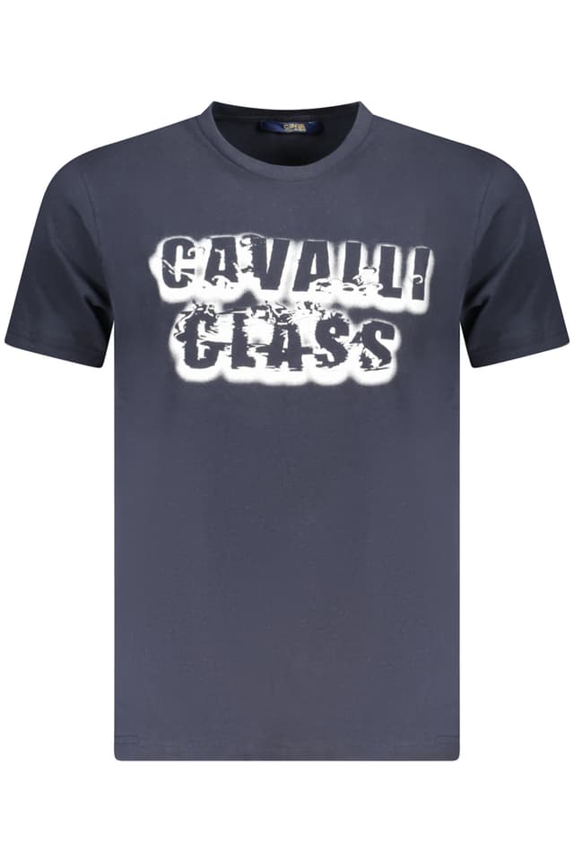 МЪЖКА ТЕНИСКА С КЪС РЪКАВ CAVALLI CLASS СИНЯ