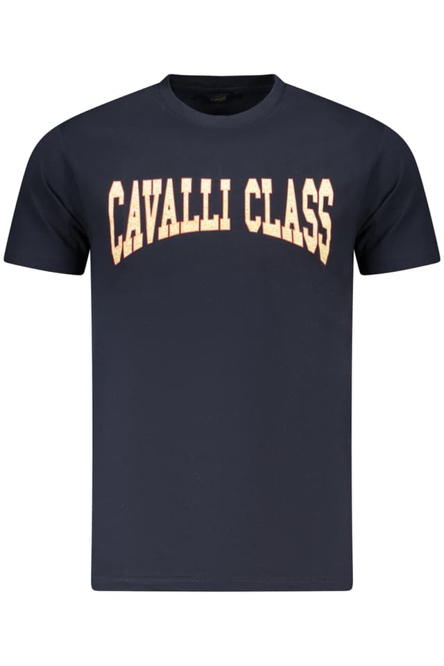 МЪЖКА ТЕНИСКА С КЪС РЪКАВ CAVALLI CLASS СИНЯ