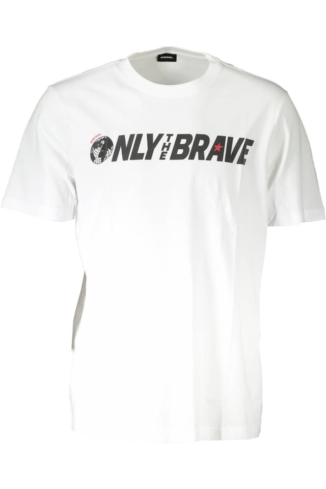 МЪЖКА ТЕНИСКА С КЪС РЪКАВ DIESEL, БЯЛА