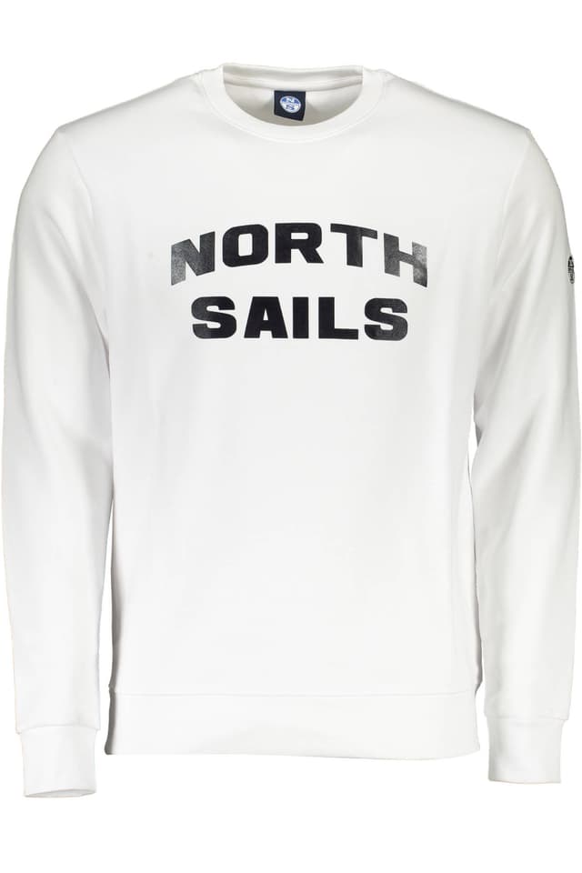 МЪЖКИ СУИТШЪР С ЦИП NORTH SAILS, БЯЛ