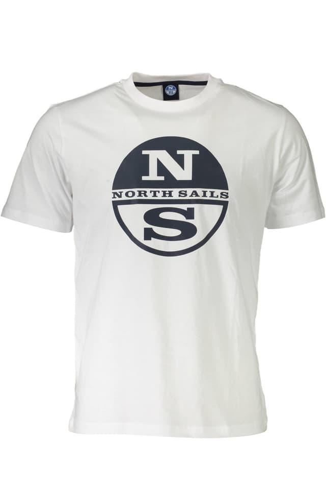 МЪЖКА ТЕНИСКА С КЪС РЪКАВ NORTH SAILS, БЯЛА