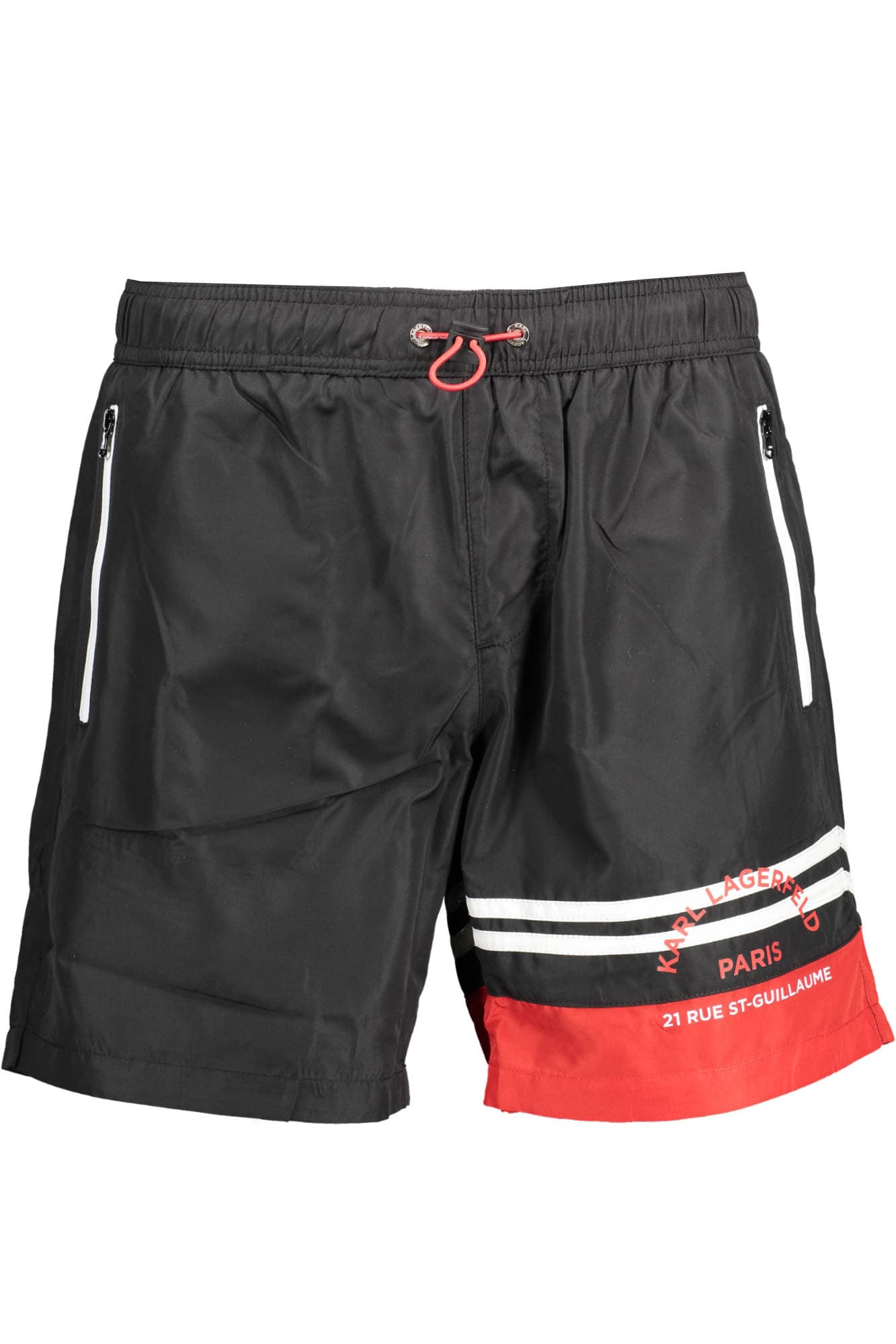 Мъжки бански костюм Karl Lagerfeld BEACHWELL, черен, долнище - KARL LAGERFELD BEACHWEAR