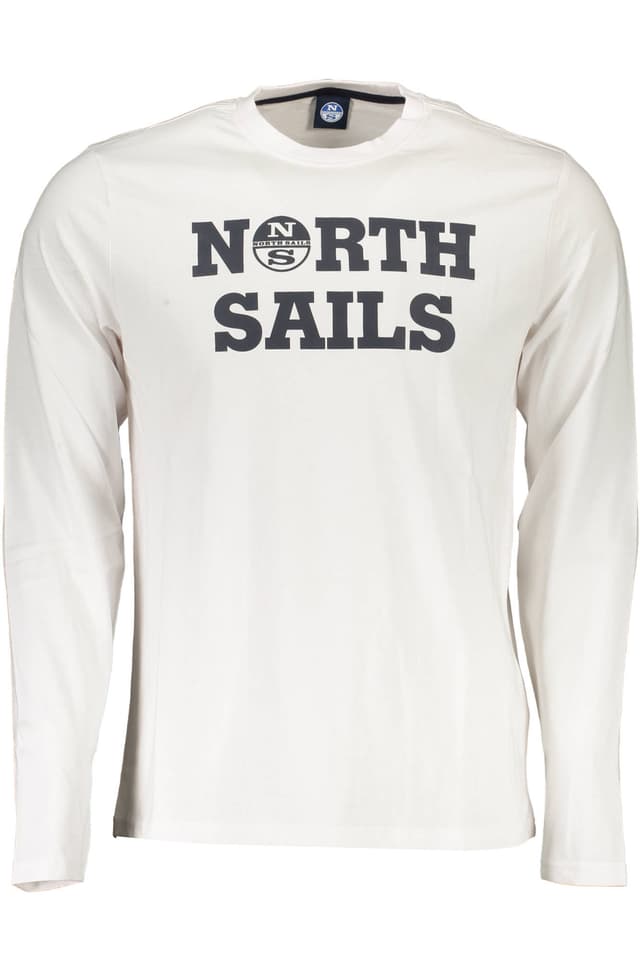 МЪЖКА ТЕНИСКА С ДЪЛЪГ РЪКАВ NORTH SAILS, БЯЛА
