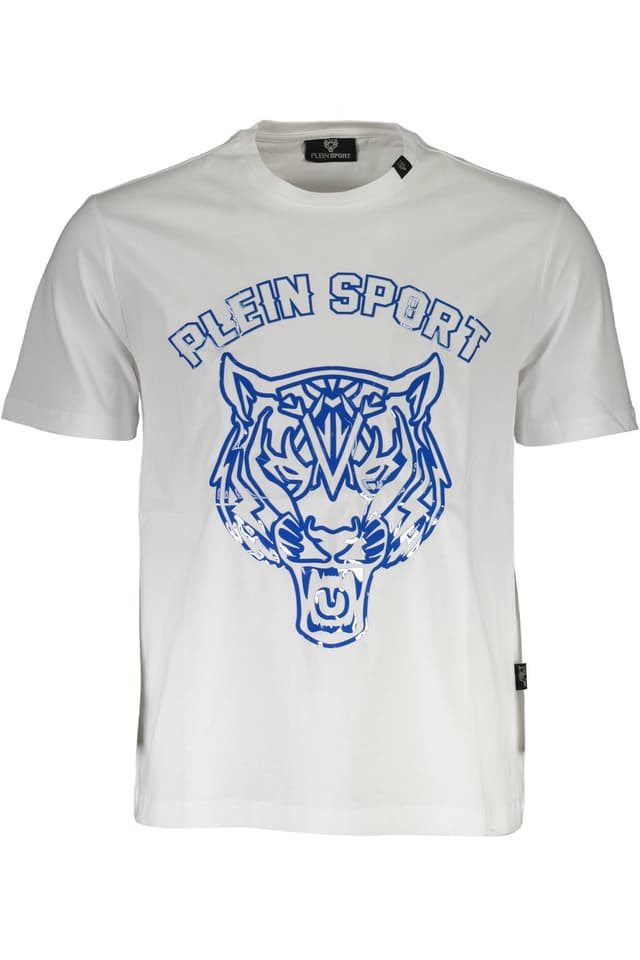 МЪЖКА ТЕНИСКА С КЪС РЪКАВ PLEIN SPORT, БЯЛА