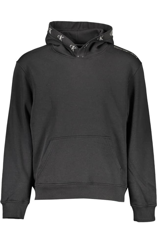 Мъжки черен суитшърт с цип CALVIN KLEIN