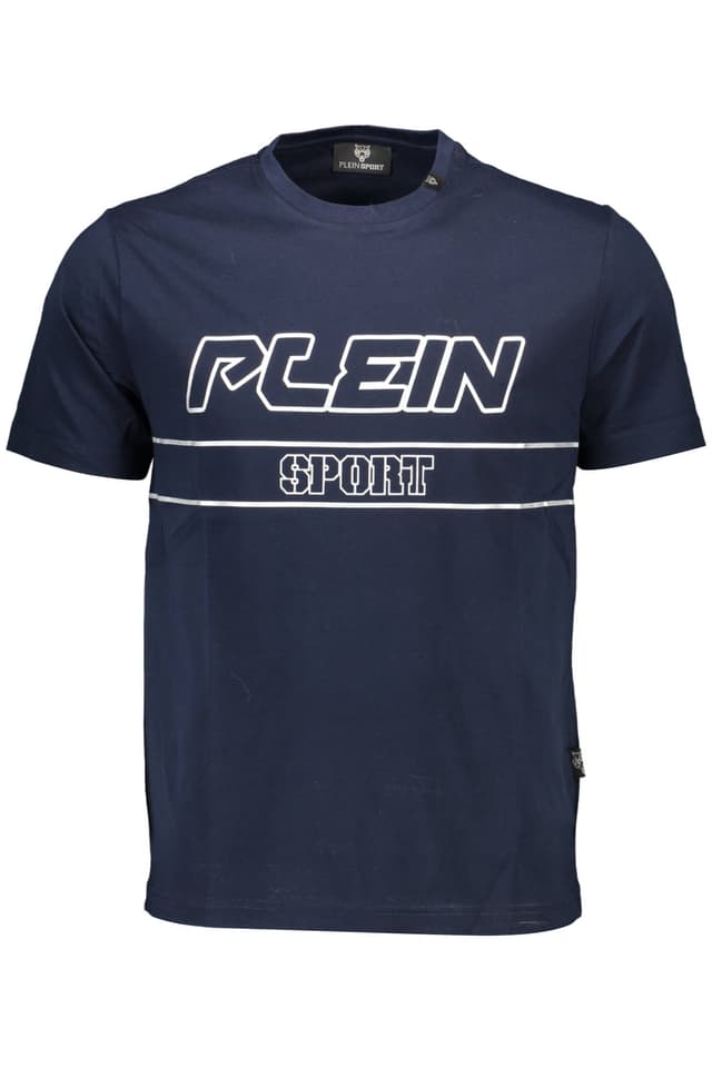 МЪЖКА ТЕНИСКА С КЪС РЪКАВ PLEIN SPORT, СИНЯ