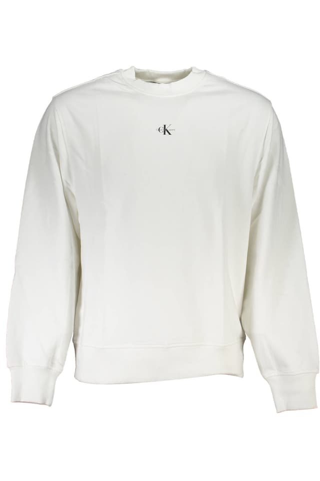 Мъжки суитшърт с цип CALVIN KLEIN, бял