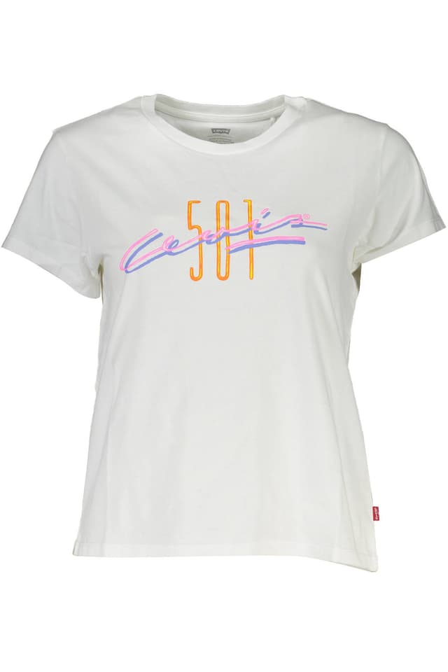 ДАМСКА ТЕНИСКА С КЪС РЪКАВ LEVI'S, БЯЛА