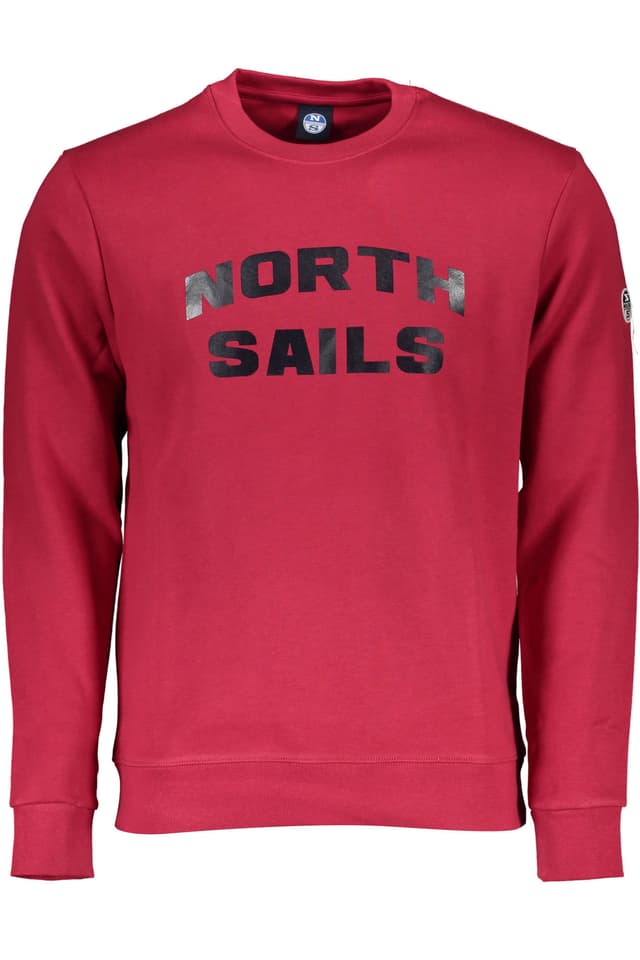 Мъжки суитшърт с цип NORTH SAILS, червен