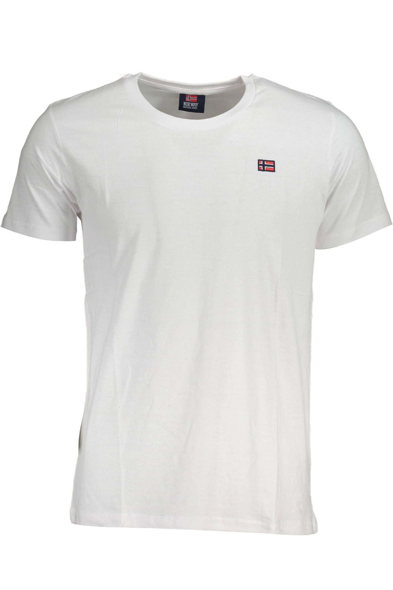 НОРВЕГИЯ 1963 МЪЖКА ТЕНИСКА С КЪС РЪКАВ, БЯЛА - NORWAY 1963