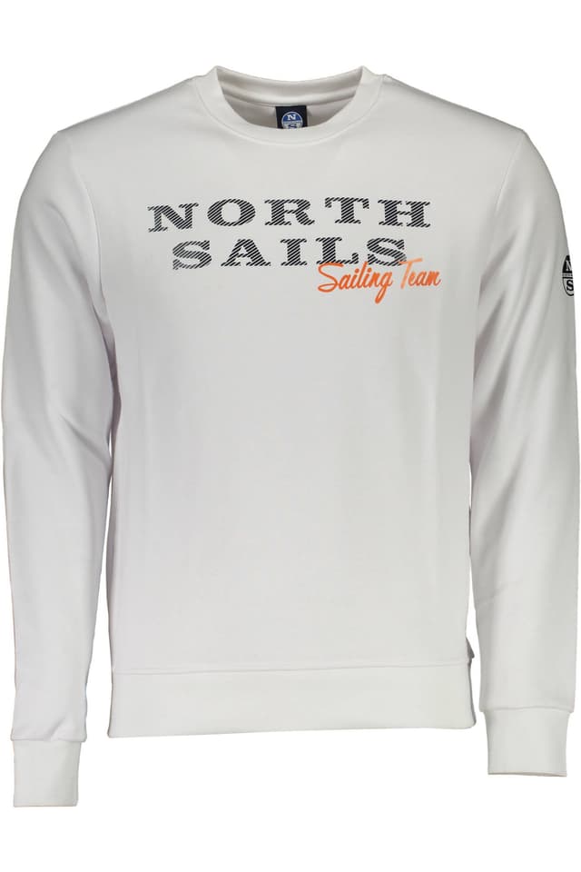 МЪЖКИ СУИТШЪР С ЦИП NORTH SAILS, БЯЛ