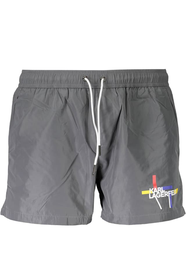 Долнище на мъжки бански костюм Karl Lagerfeld, сиво