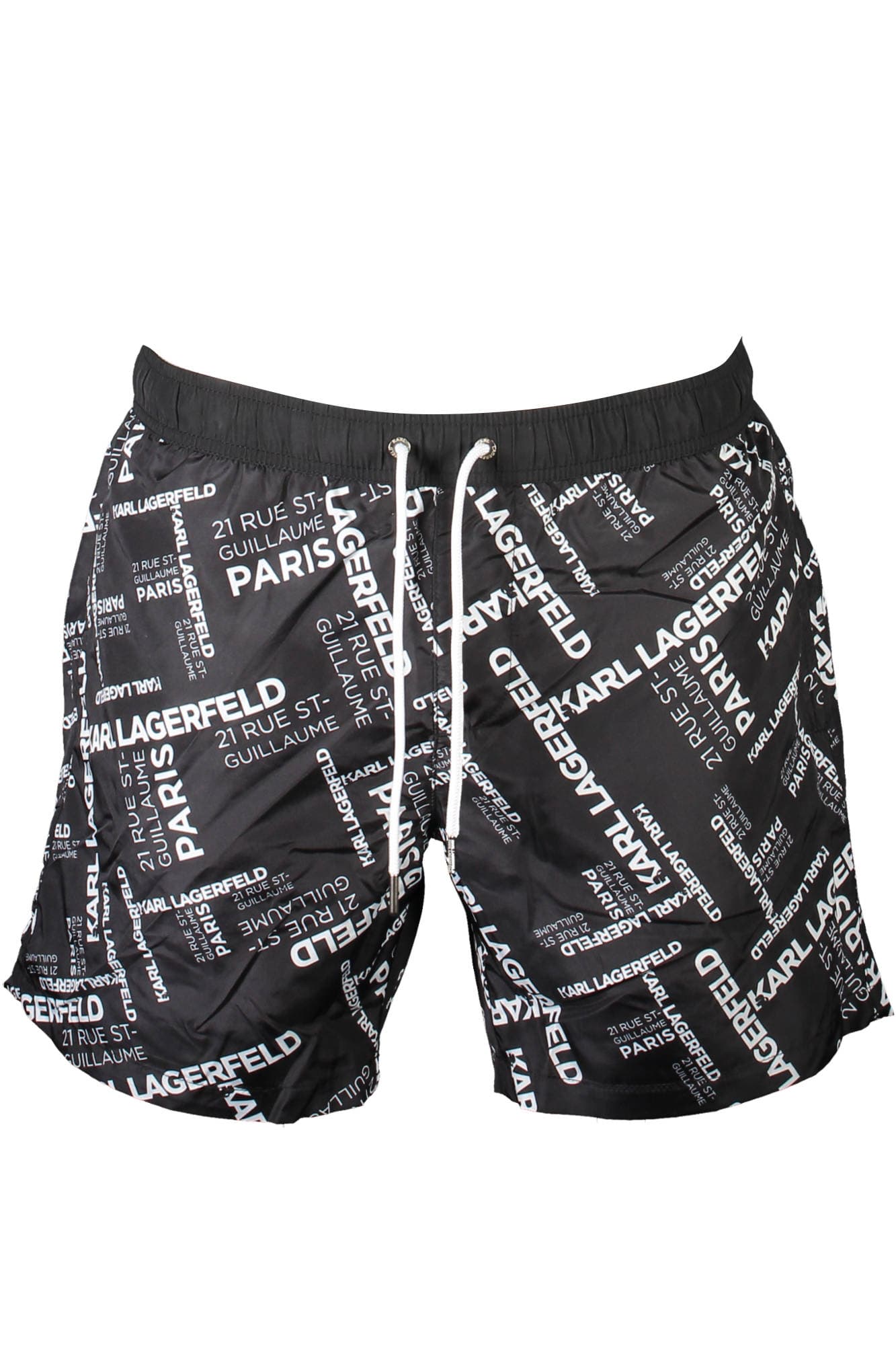 Мъжки бански костюм Karl Lagerfeld BEACHWELL, черен, долнище - KARL LAGERFELD BEACHWEAR