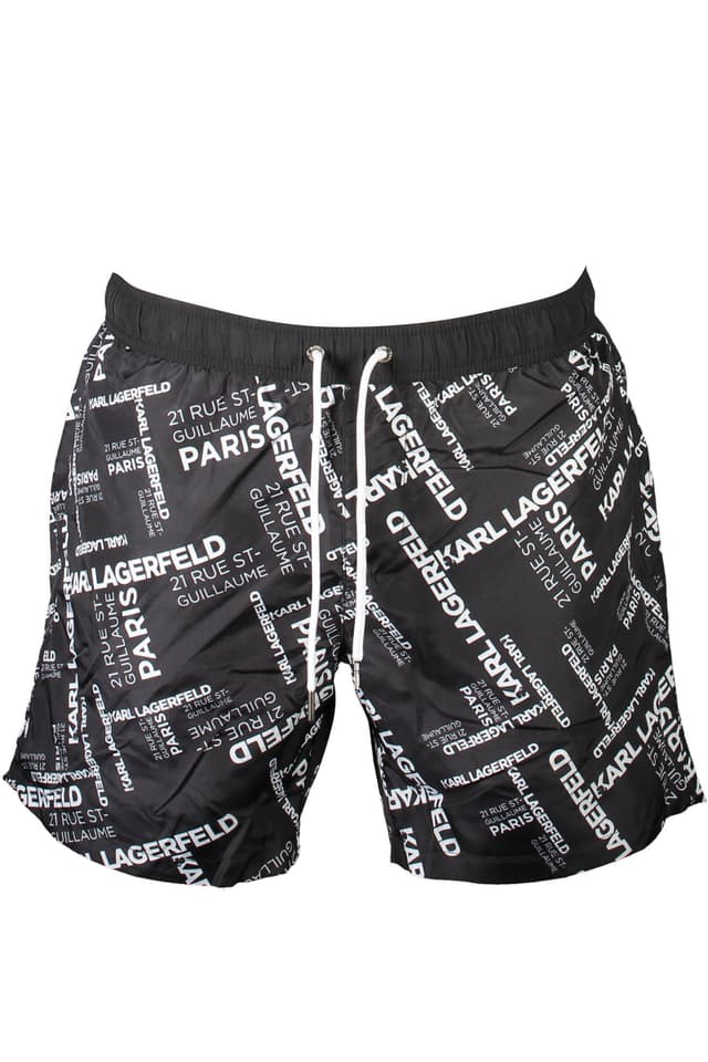Мъжки бански костюм Karl Lagerfeld BEACHWELL, черен, долнище