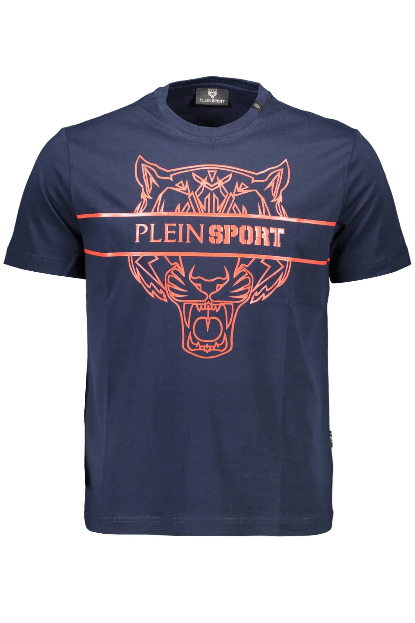 МЪЖКА ТЕНИСКА С КЪС РЪКАВ PLEIN SPORT, СИНЯ - PLEIN SPORT