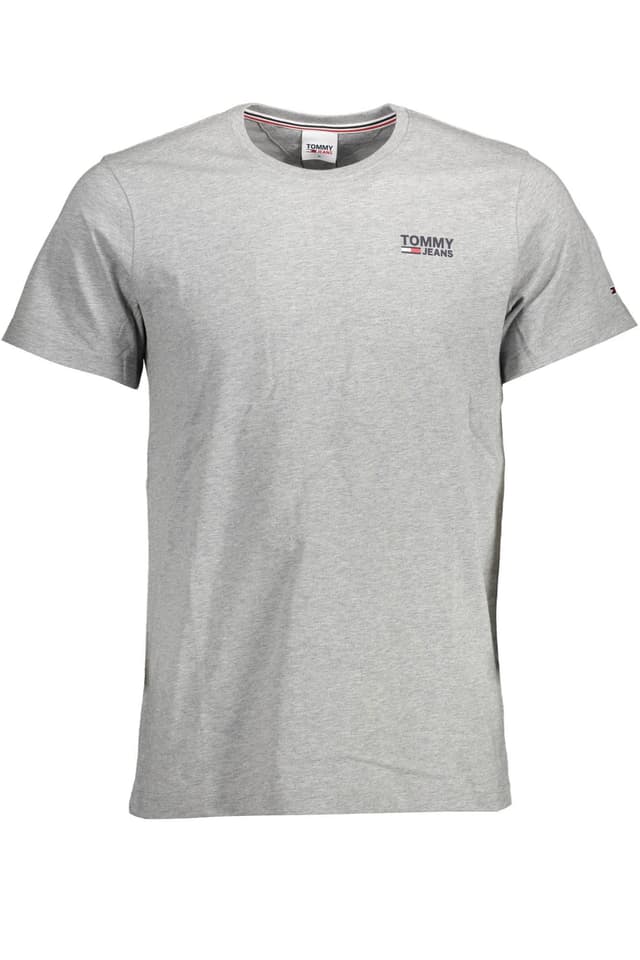 МЪЖКА ТЕНИСКА С КЪС РЪКАВ TOMMY HILFIGER, СИВА