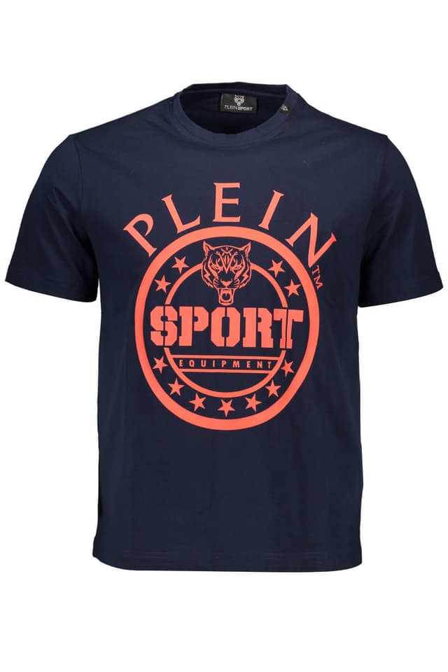 МЪЖКА ТЕНИСКА С КЪС РЪКАВ PLEIN SPORT, СИНЯ