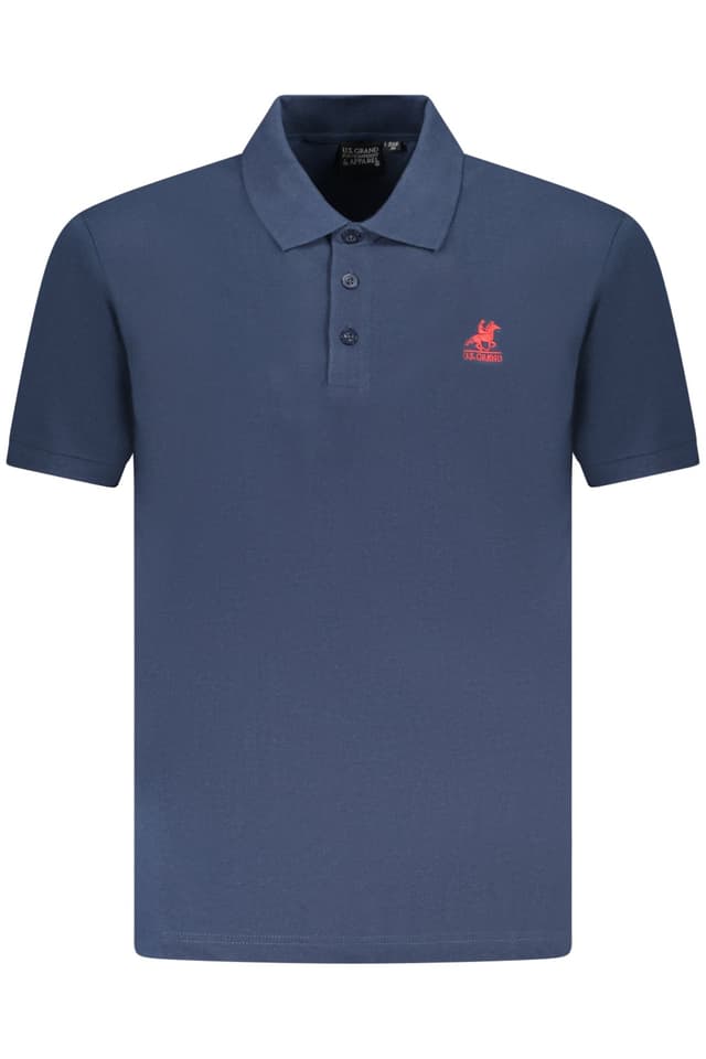 Мъжка тениска с къс ръкав US GRAND POLO, синя